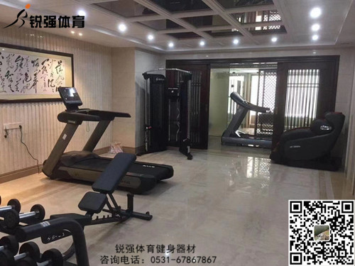 濟南某別墅區的私家健身房